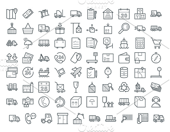 75+ Logistics Delivery Vector Icons in Cool Icons - product preview 1