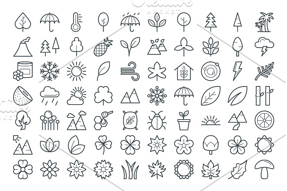 125+ Nature Vector Icons in Cool Icons - product preview 1