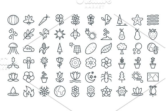 125+ Nature Vector Icons in Cool Icons - product preview 2