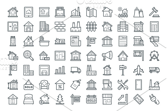 100+ Real Estate Vector Icons in Cool Icons - product preview 1
