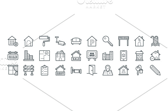 100+ Real Estate Vector Icons in Cool Icons - product preview 2