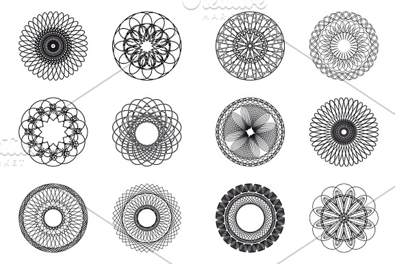 50 Spirograph Shapes in Objects - product preview 1