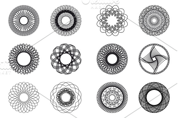50 Spirograph Shapes in Objects - product preview 2