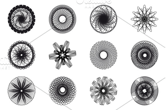 50 Spirograph Shapes in Objects - product preview 4