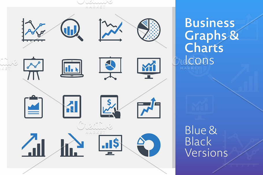 Business Graphs & Charts Icons