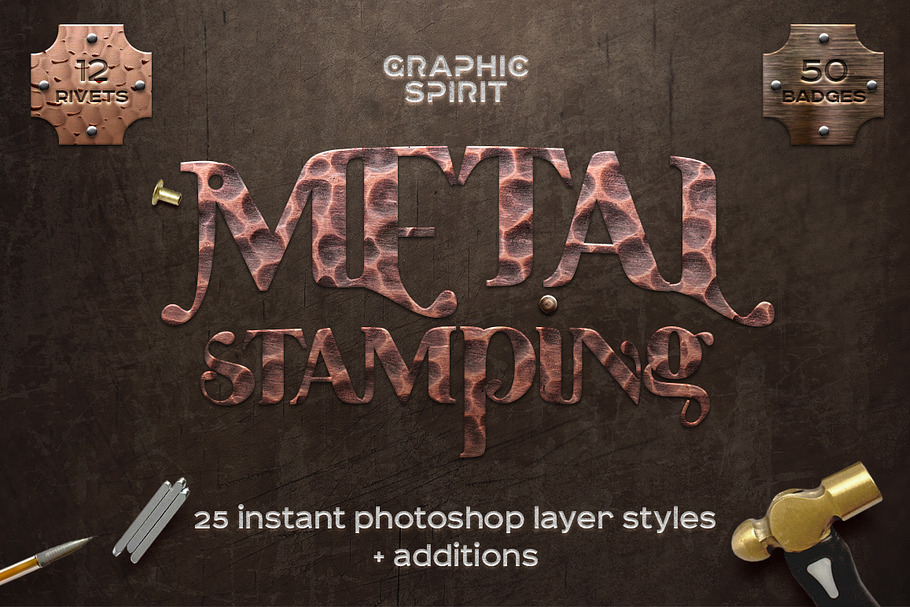 Metal Stamping Photoshop Styles