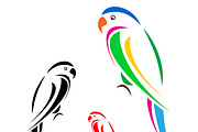 Vector image of an parrot