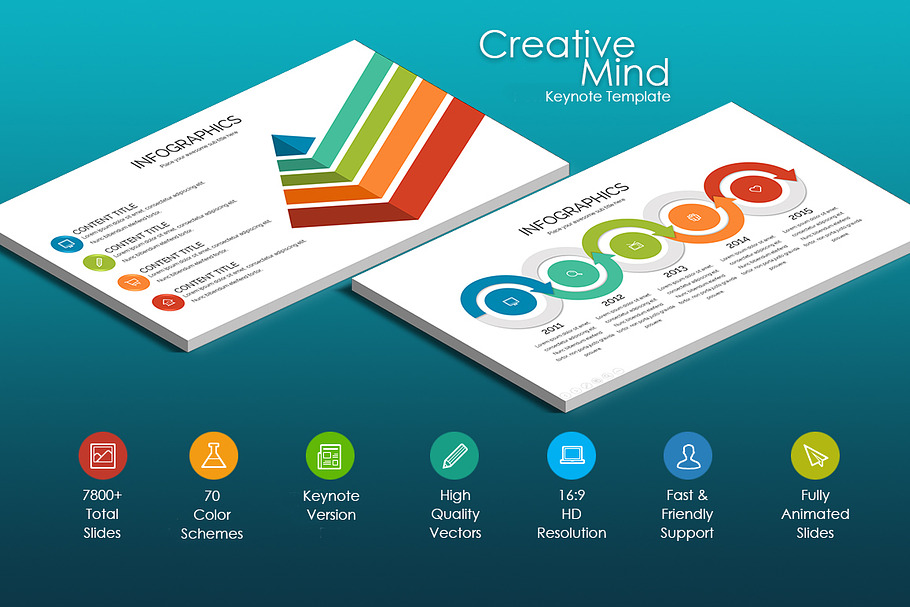 Creative Mind Keynote Template in Keynote Templates - product preview 8
