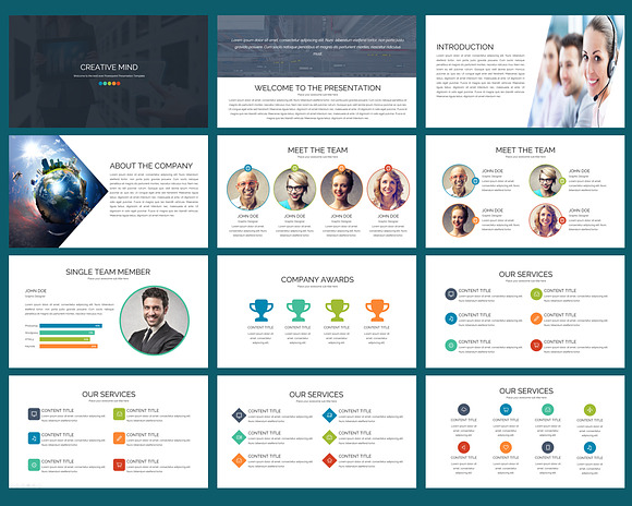 Creative Mind Keynote Template in Keynote Templates - product preview 1