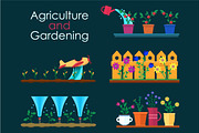 Garden work and gardening projects