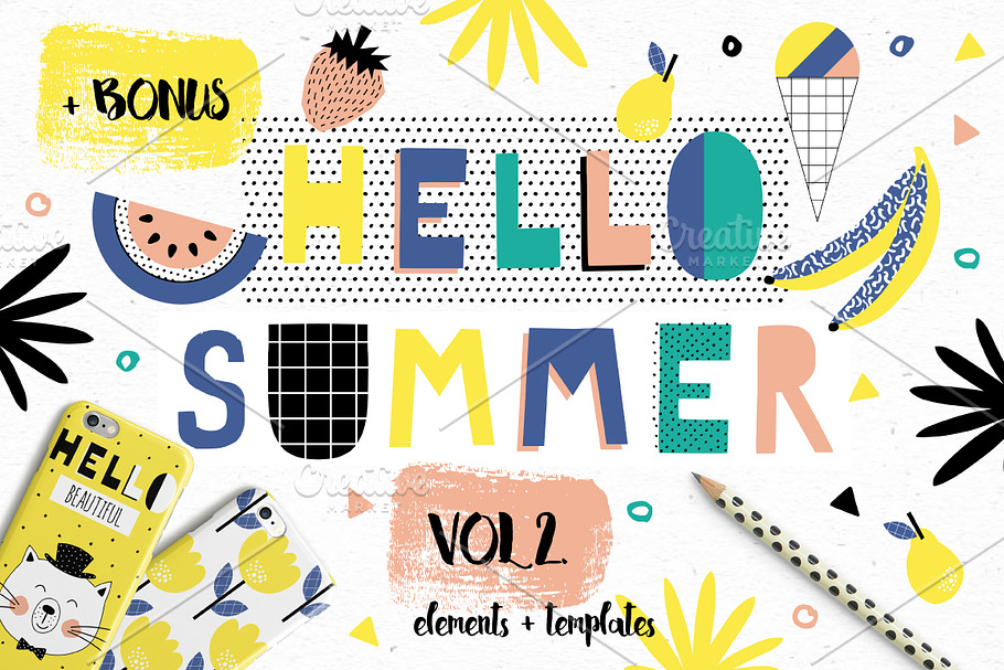 Hello Summer bundle VOL2 in Objects - product preview 8