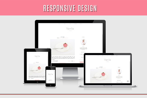 Responsive Blogger Template - Vanila in Website Templates - product preview 2