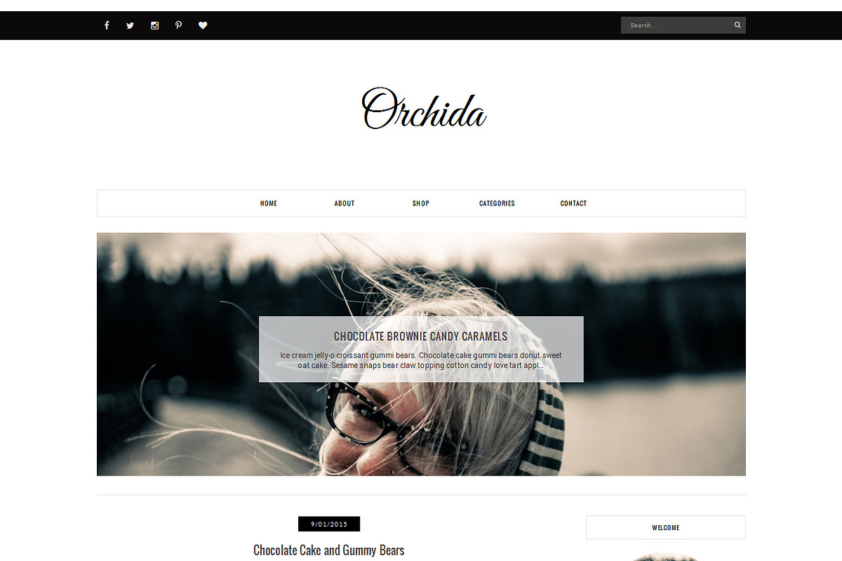 Blogger Template - Orchida in Website Templates - product preview 8