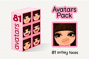 ♥ vector Avatars Pack 81