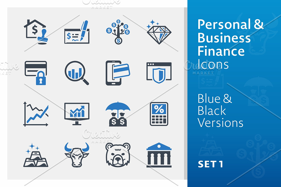 Personal & Business Finance Icons 1