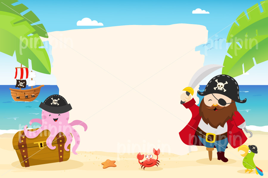 Pirate Template CustomDesigned Illustrations Creative Market