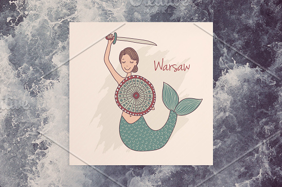 Sightseeings of Warsaw, Poland in Illustrations - product preview 1