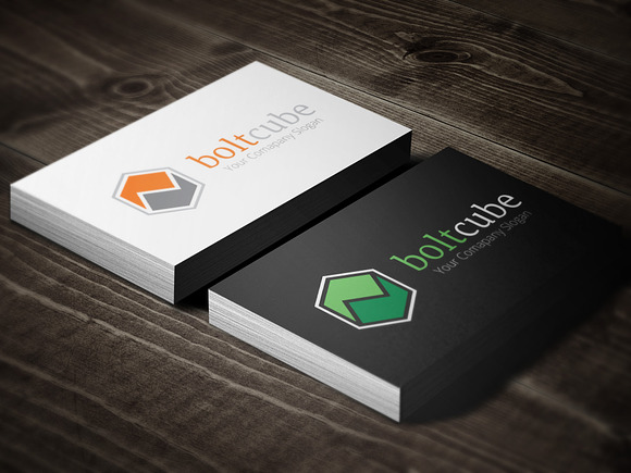 Bolt Cube in Logo Templates - product preview 1