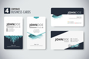 Corporate business cards template.