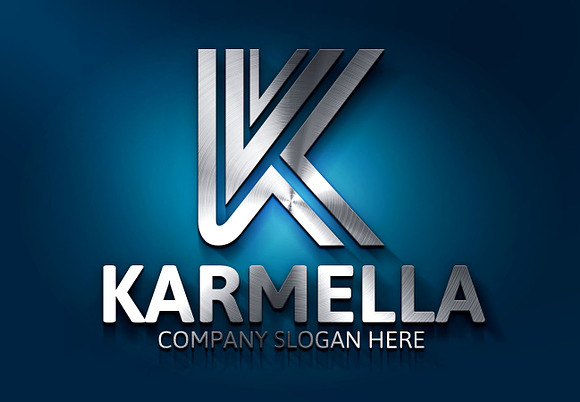 Karmella / K Letter Logo in Logo Templates - product preview 1