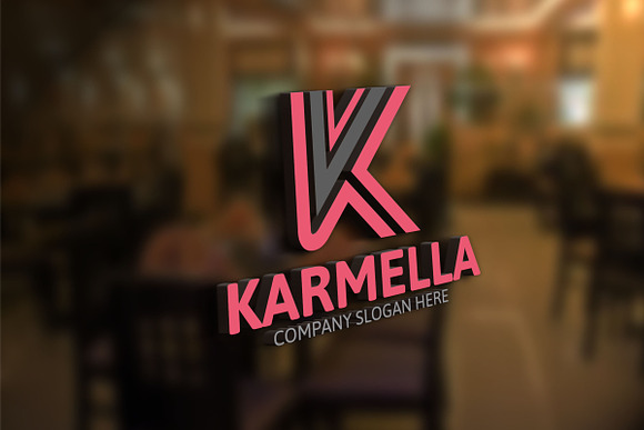 Karmella / K Letter Logo in Logo Templates - product preview 2