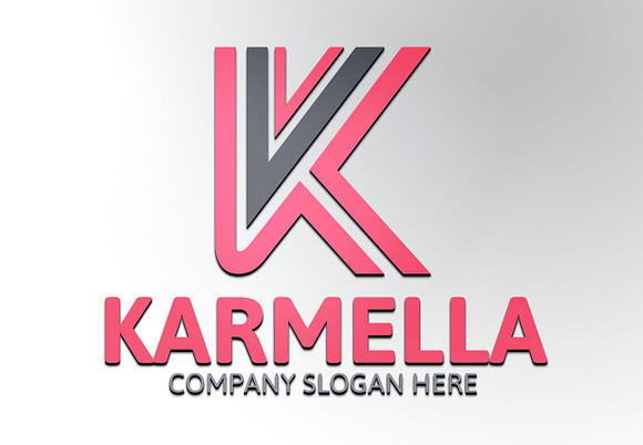 Karmella / K Letter Logo in Logo Templates - product preview 3