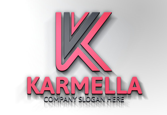 Karmella / K Letter Logo in Logo Templates - product preview 4