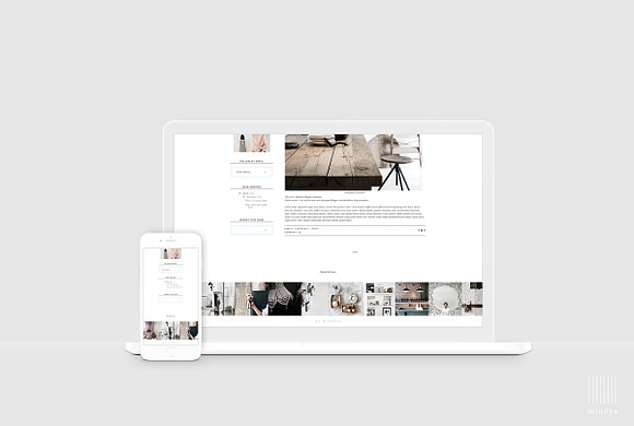 Feminine & Dainty Blogger Template in Themes - product preview 1
