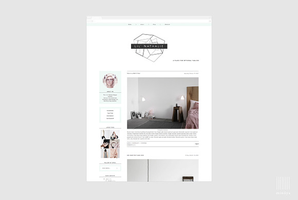 Feminine & Dainty Blogger Template in Themes - product preview 2