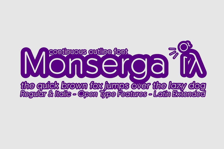 Monserga Outline in Sans-Serif Fonts - product preview 8