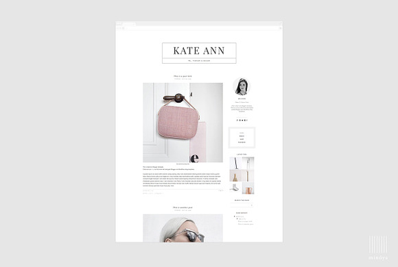 Fashion Magazine Style Blogger Theme in Themes - product preview 2