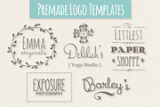 Cute Premade Logo Templates - Set 1