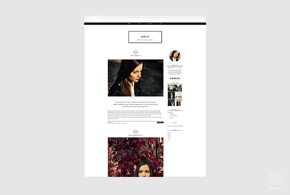Lifestyle & Fashion Blogger Template in Themes - product preview 1