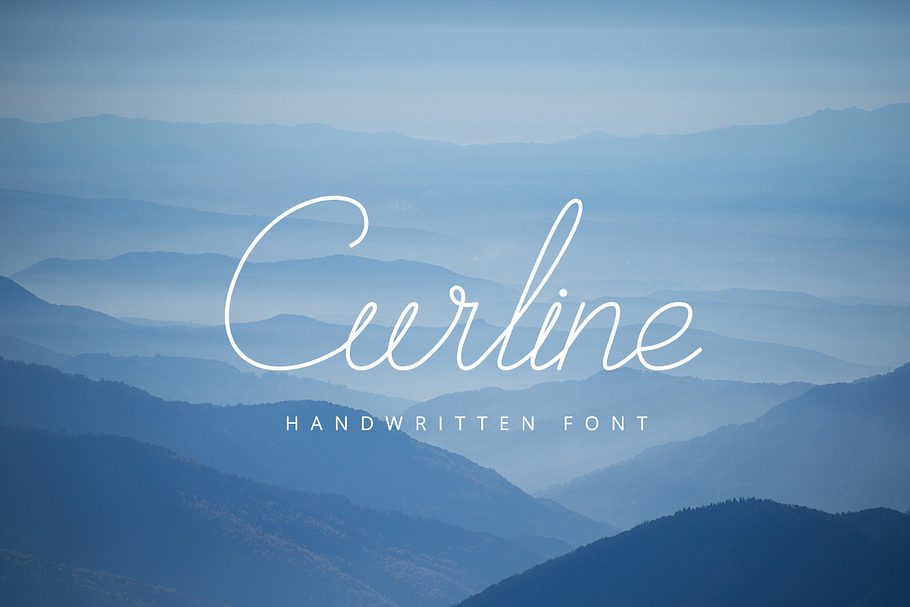 Curline Handwritten Script in Script Fonts - product preview 8