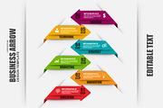 Business Arrow Infographic Elements