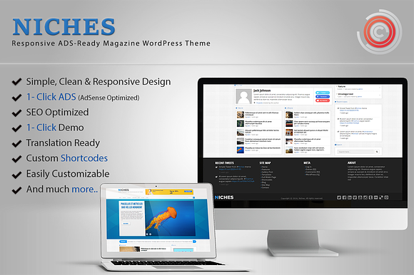 Niches - ADS-Ready WordPress Theme in WordPress Magazine Themes - product preview 1