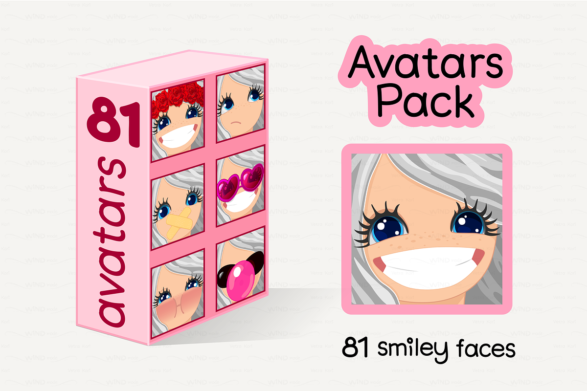 vector Avatars Pack 81 in Halloween Emoticons - product preview 8