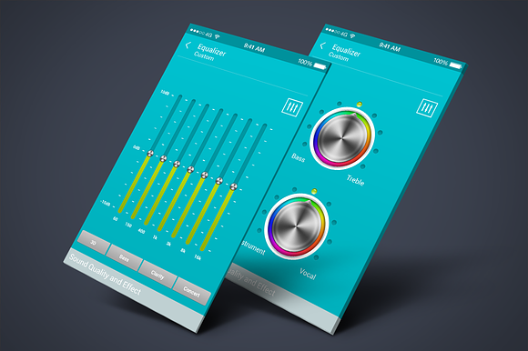 Musictris (Music App Ui) in UI Kits and Libraries - product preview 3