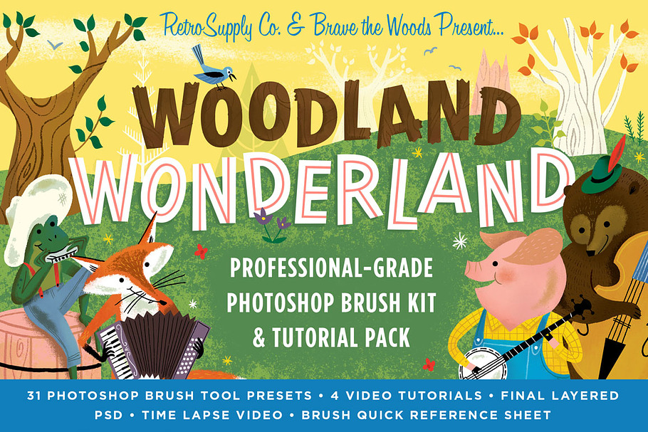 Woodland Wonderland Brush Pack in Photoshop Brushes - product preview 8