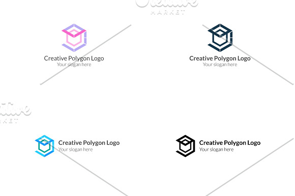 Creative Polygon Logo in Logo Templates - product preview 3