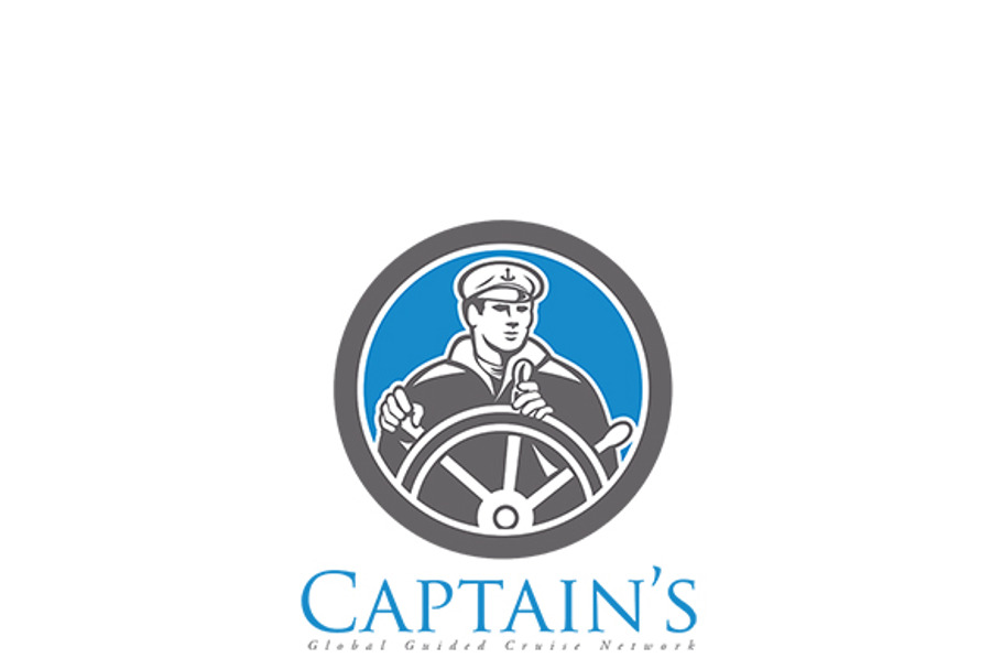 Captain Global Guided Cruise Logo in Logo Templates - product preview 8