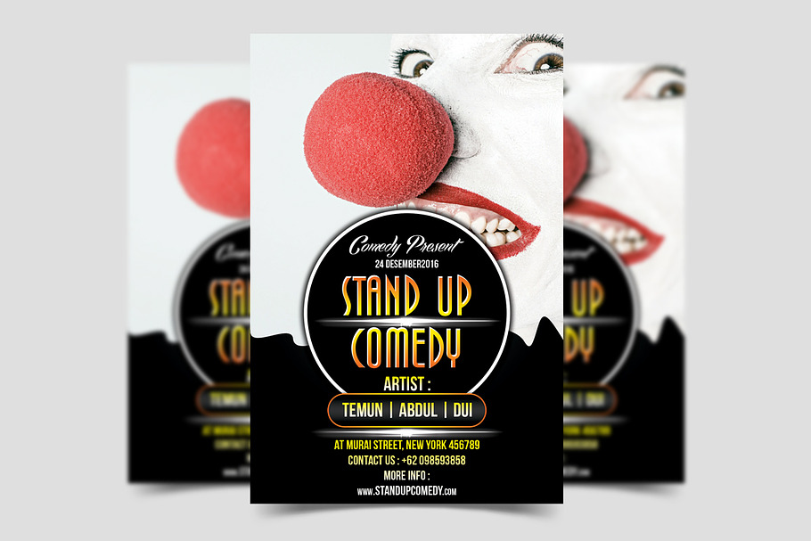 Stand Up Comedy Flyer Template in Flyer Templates - product preview 8