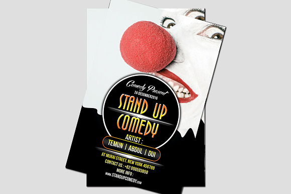 Stand Up Comedy Flyer Template in Flyer Templates - product preview 1