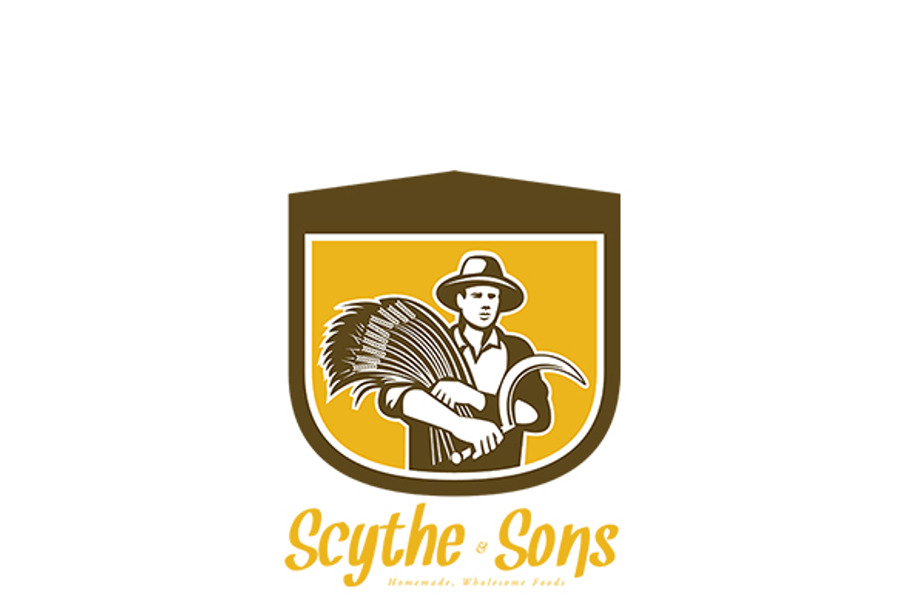 Scythe and Sons Homemade Wholesome F in Logo Templates - product preview 8