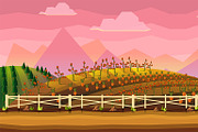 Farm Cartoon Background