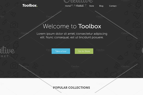 Toolbox - PSD web template