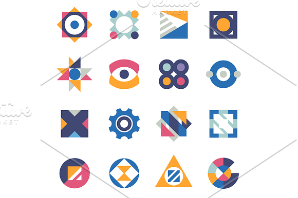 16 Abstract Icons in Logo Templates - product preview 1