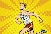Runner male runner summer games