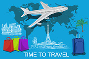 time to travel concept, world