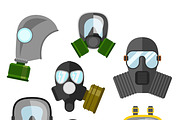 Gas mask set